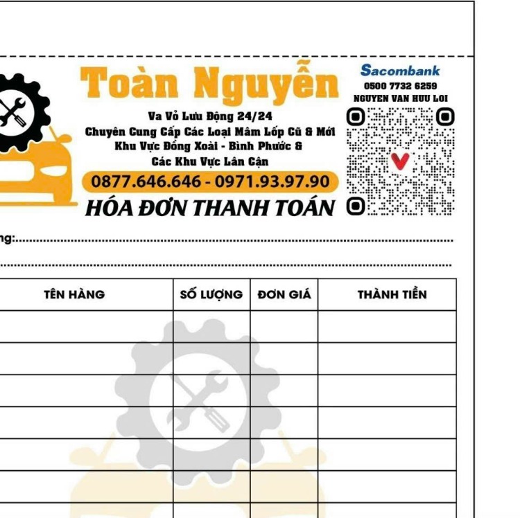 Toàn Vá Vỏ Đồng Phú