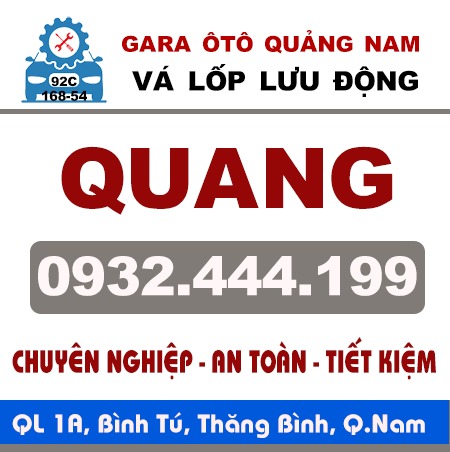 Vá lốp lưu động QUANG Quảng Nam