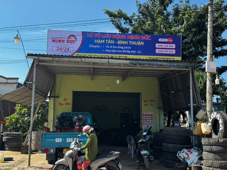 VÁ VỎ Ô TÔ LƯU ĐỘNG MINH ĐỨC